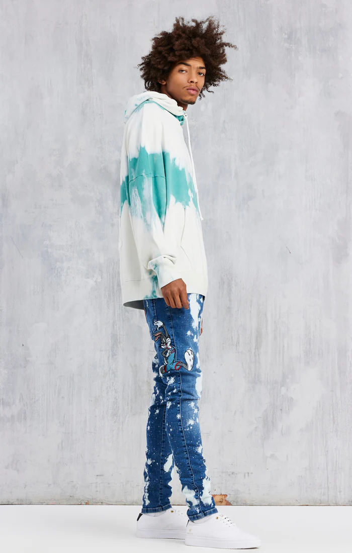 Blue Space Jam x SikSilk Applique Jean - Image 4
