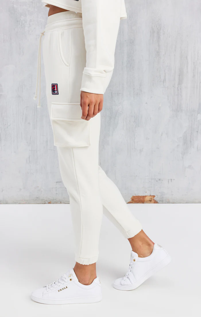 Space Jam X SikSilk Utility Cargo Pants - Ecru - Image 4