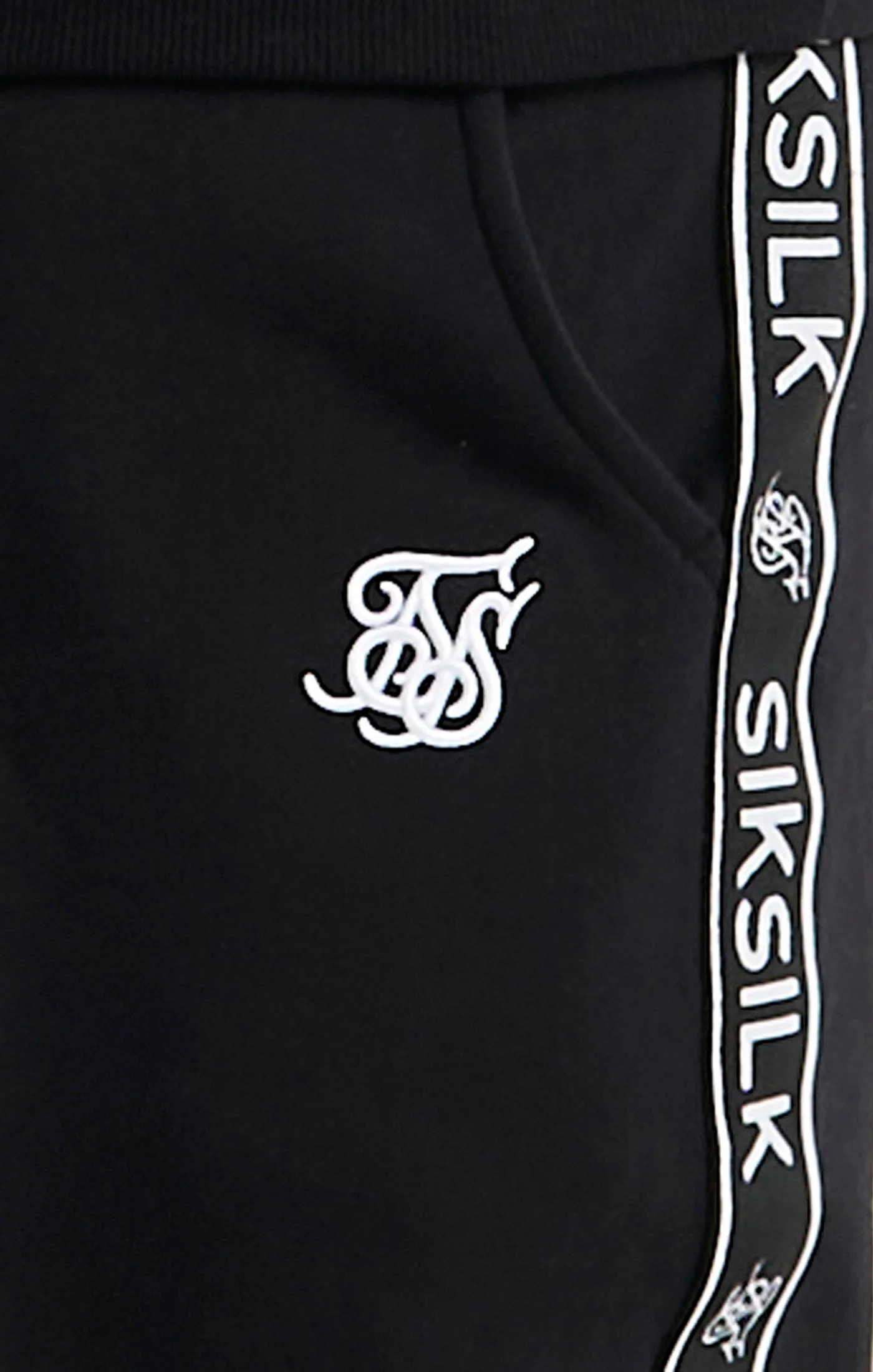 Black Taped Sweatshirt And Jogger Tracksuit Set - Image 7