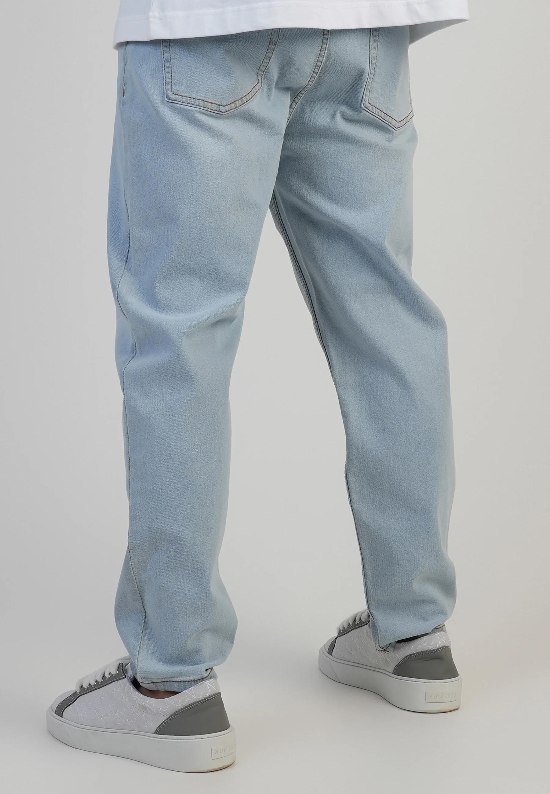 Tapered Jeans Washed Light Blue - Image 3