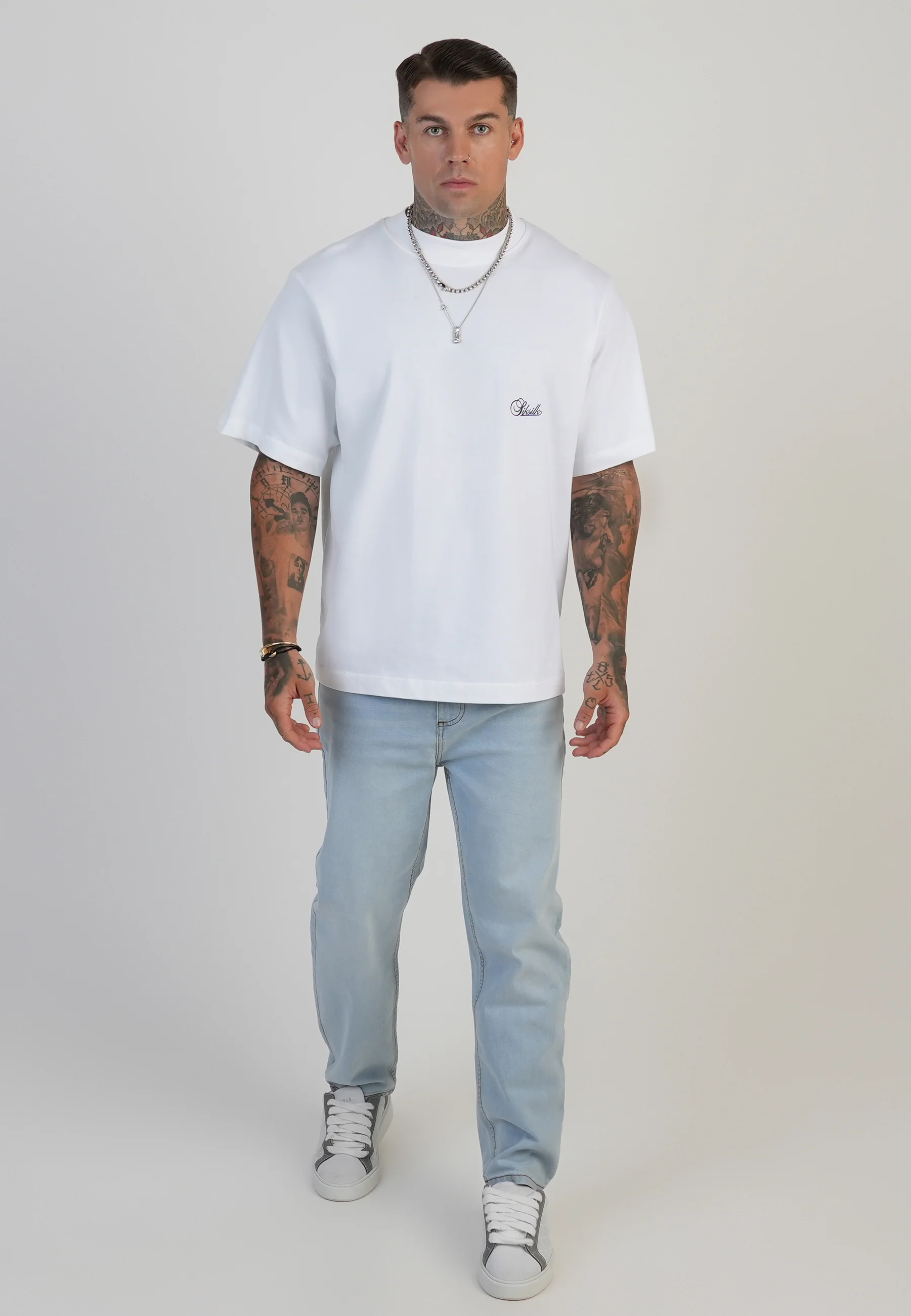 Tapered Jeans Washed Light Blue - Image 4