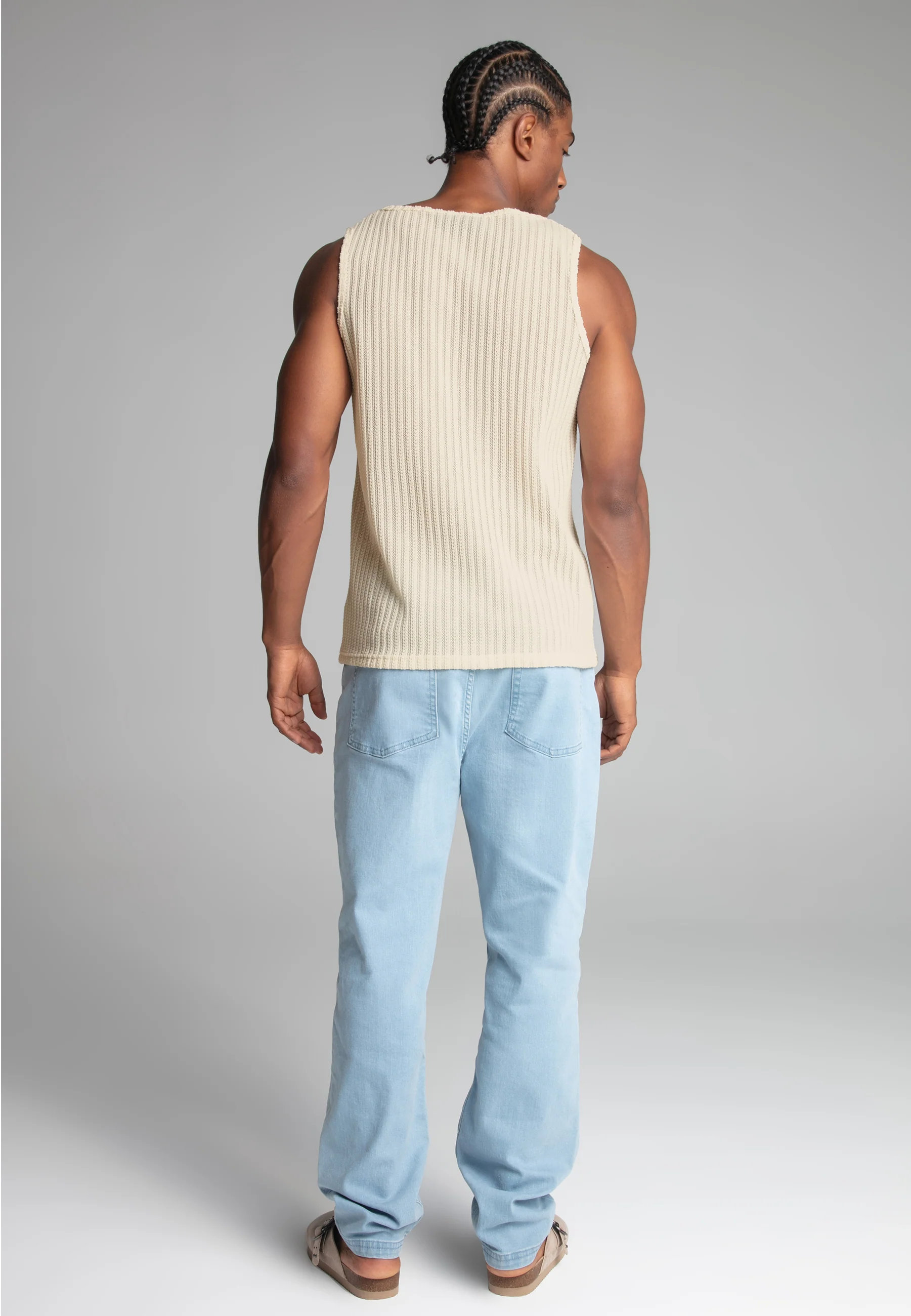 Ecru Textured Vest - Image 5