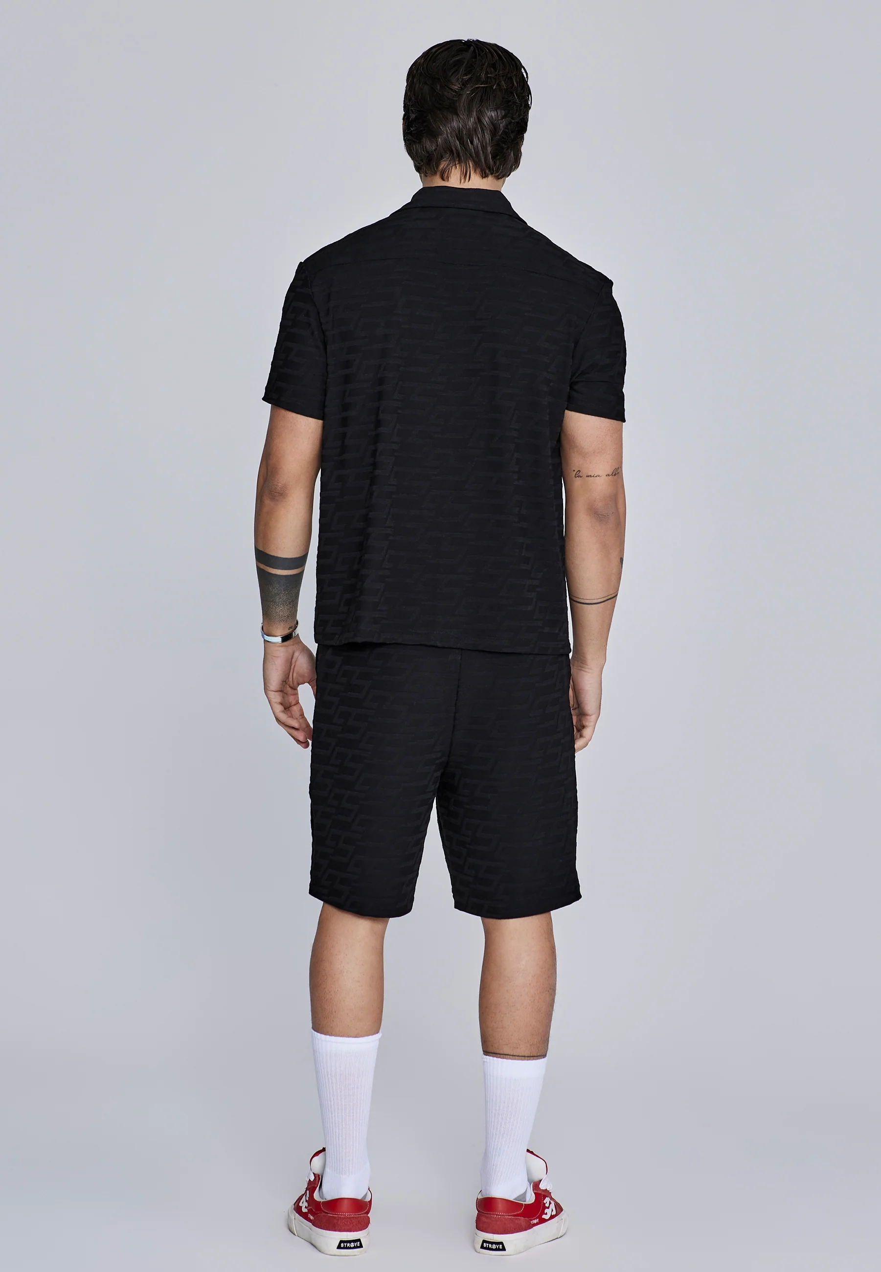 Black Towelling Shirt - Image 5