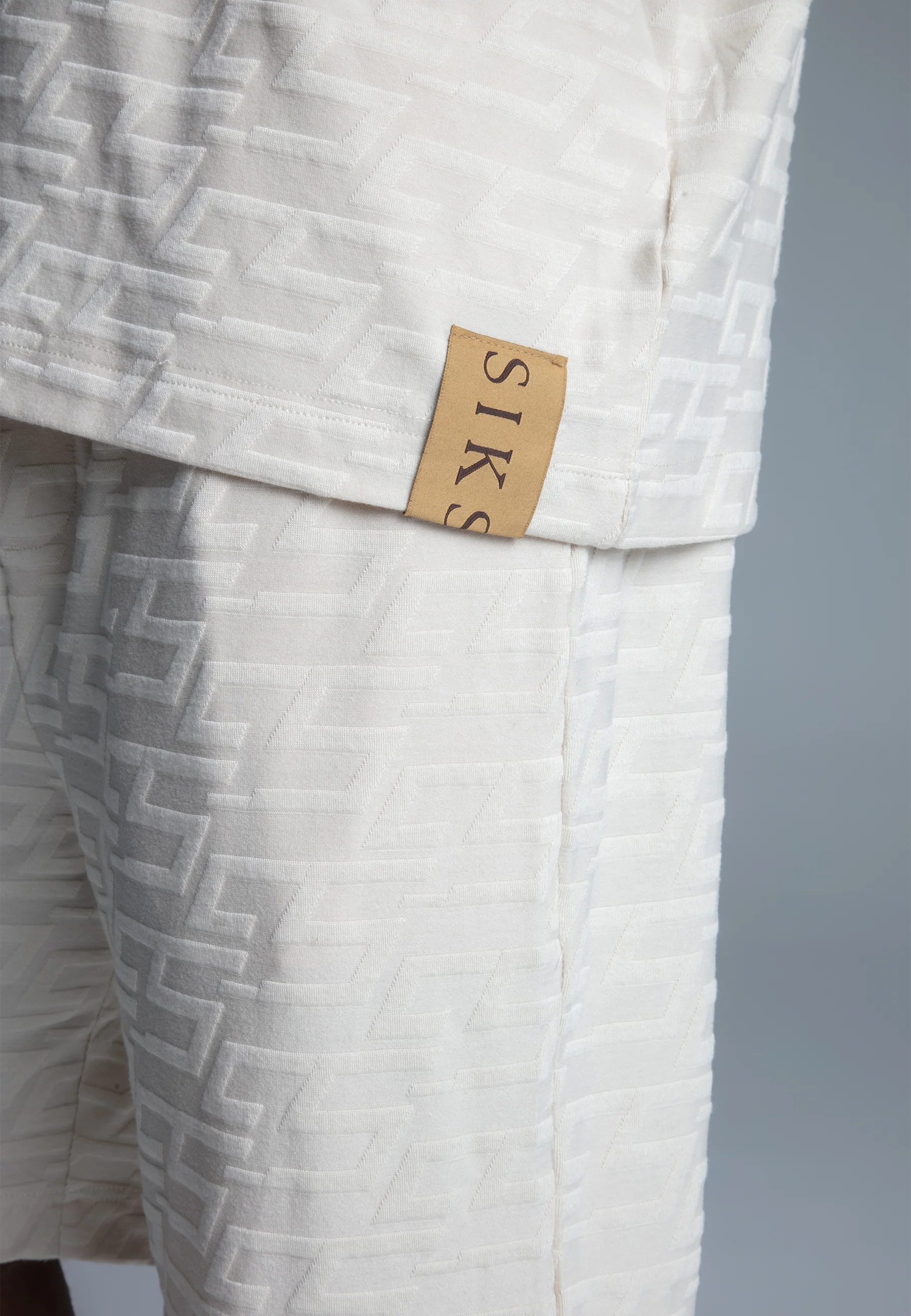 Ecru Towelling Shorts - Image 3