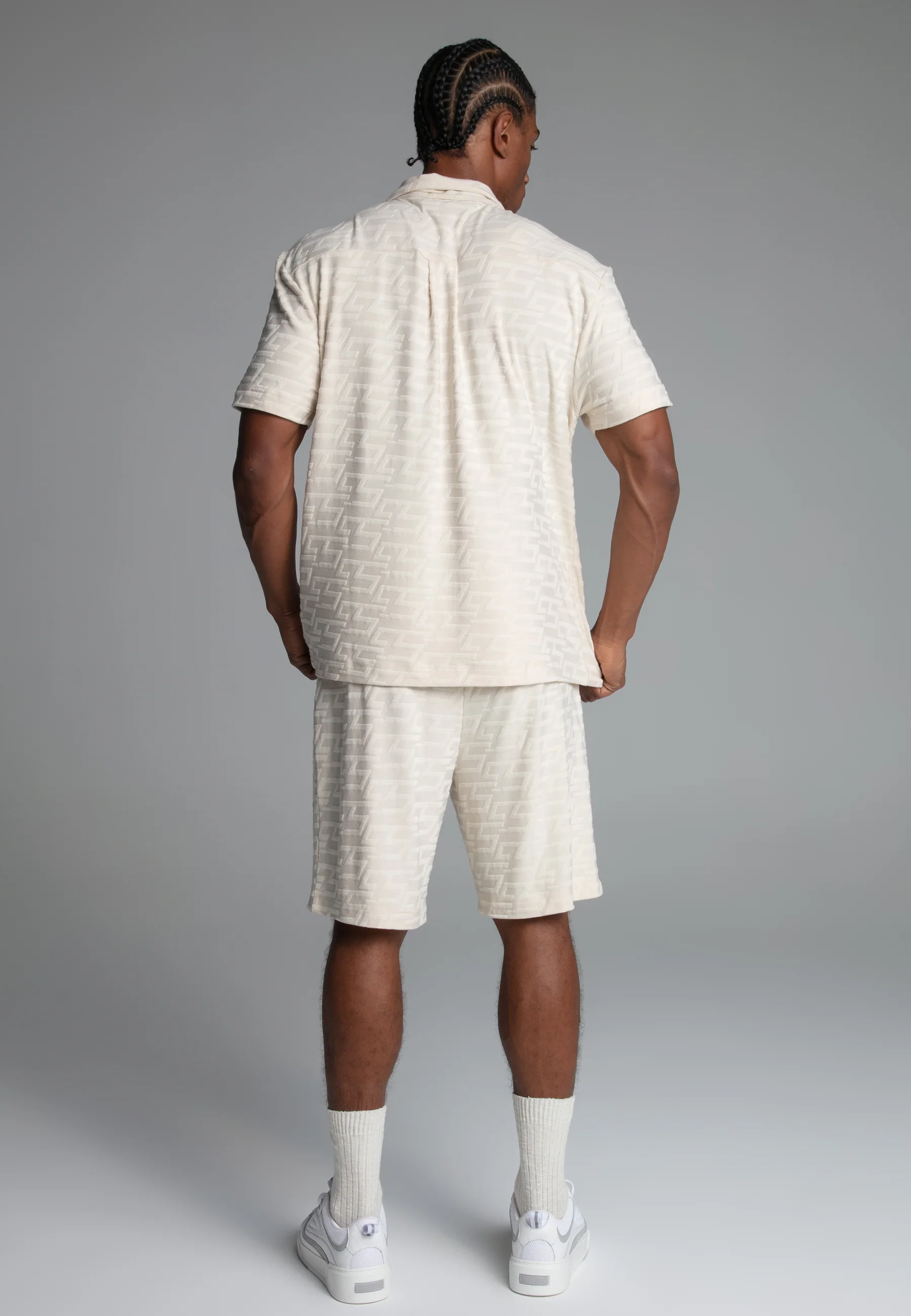 Ecru Towelling Shorts - Image 5