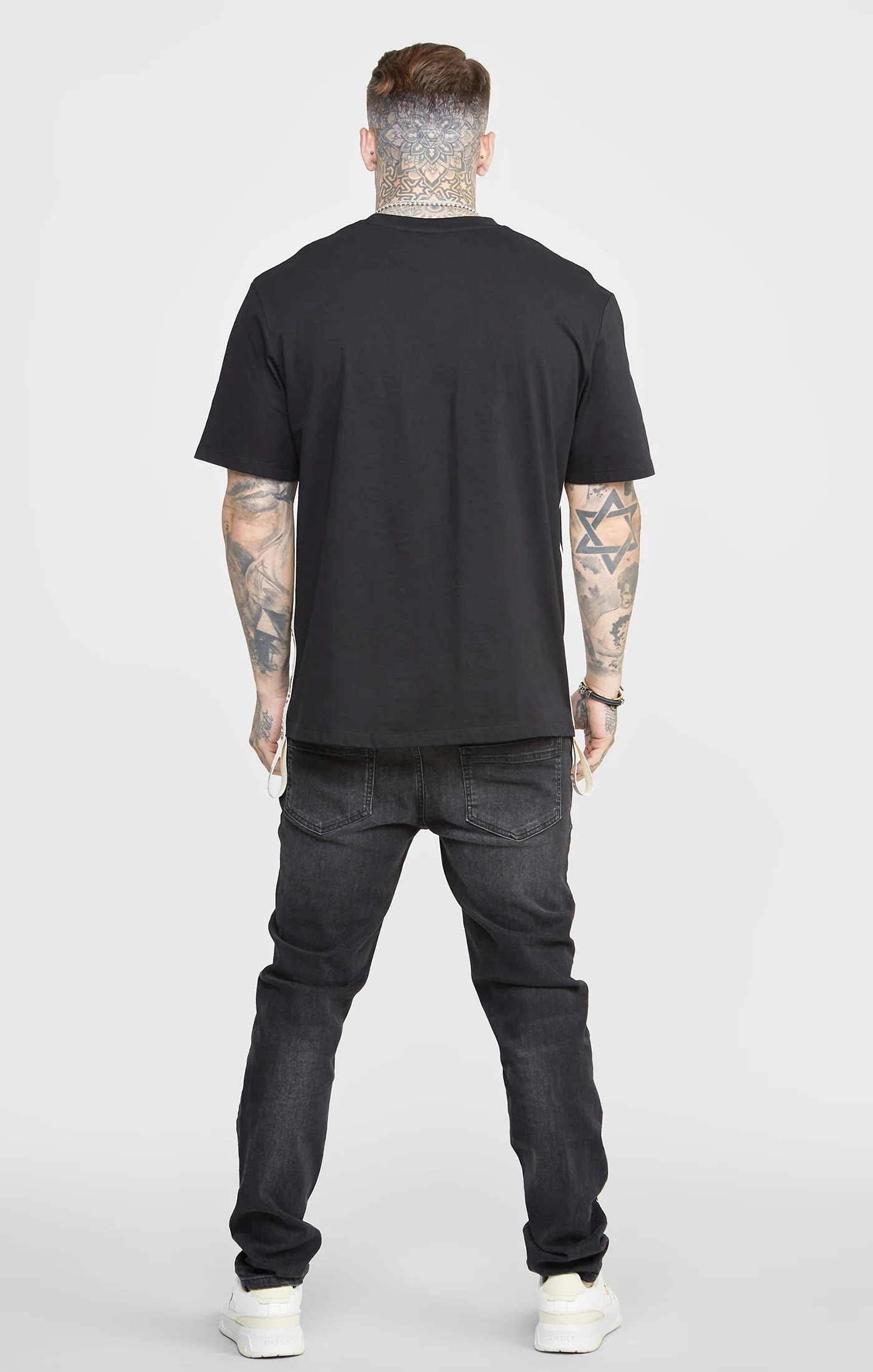 Washed Black Slim Fit Denims - Image 5