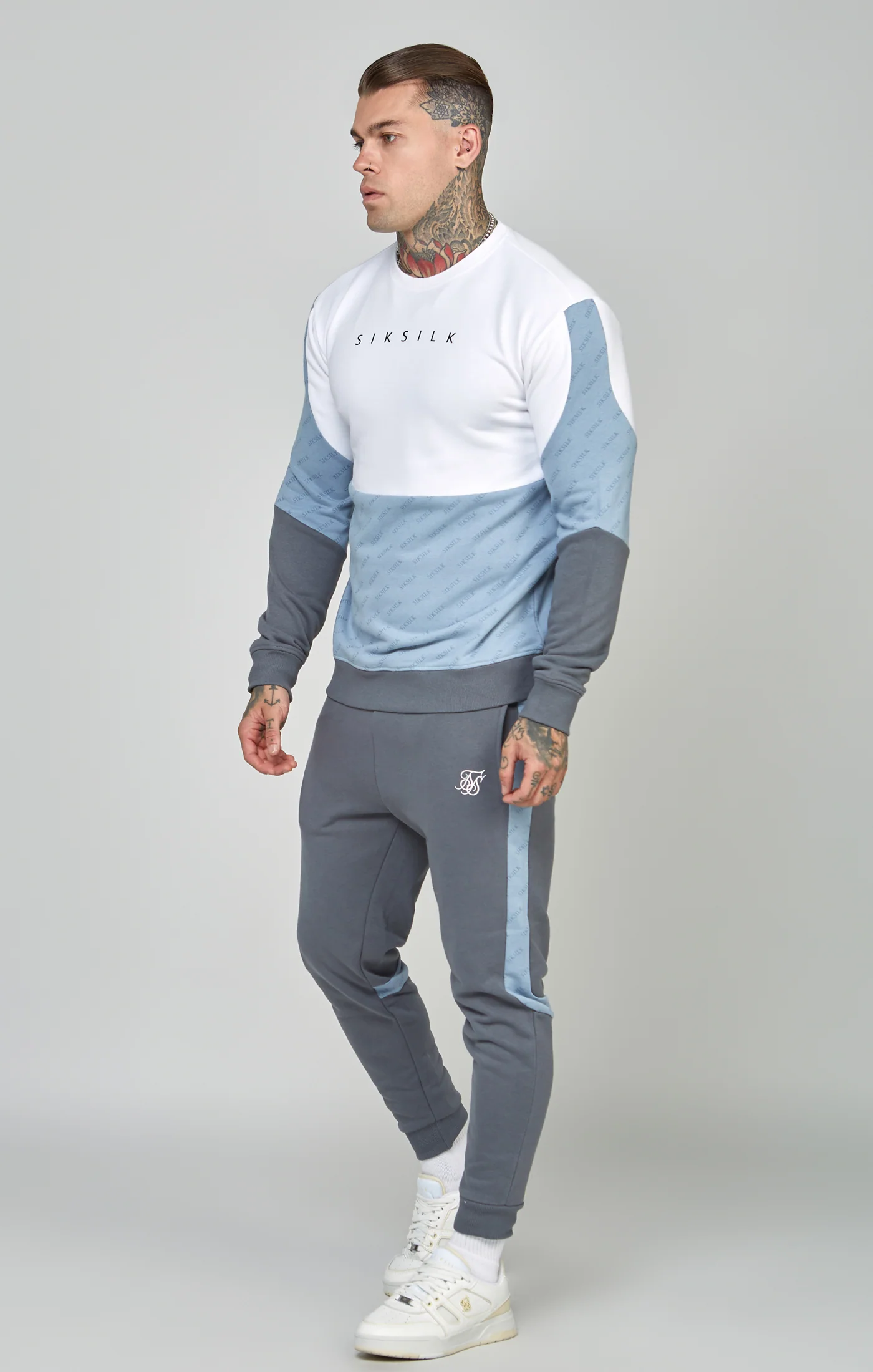 White Cut & Sew Relaxed Fit Sweatshirt - Image 2