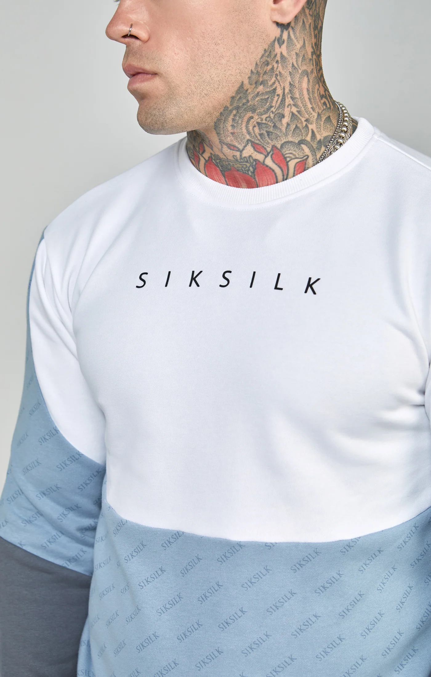 White Cut & Sew Relaxed Fit Sweatshirt - Image 3