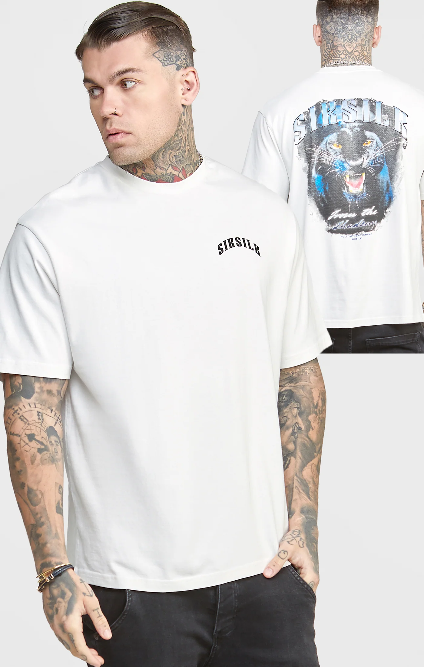 White Graphic Oversized T-Shirt