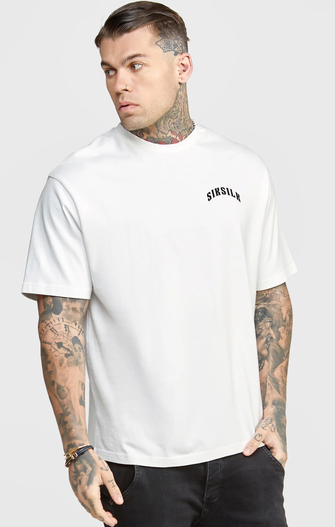 White Graphic Oversized T-Shirt - Image 2