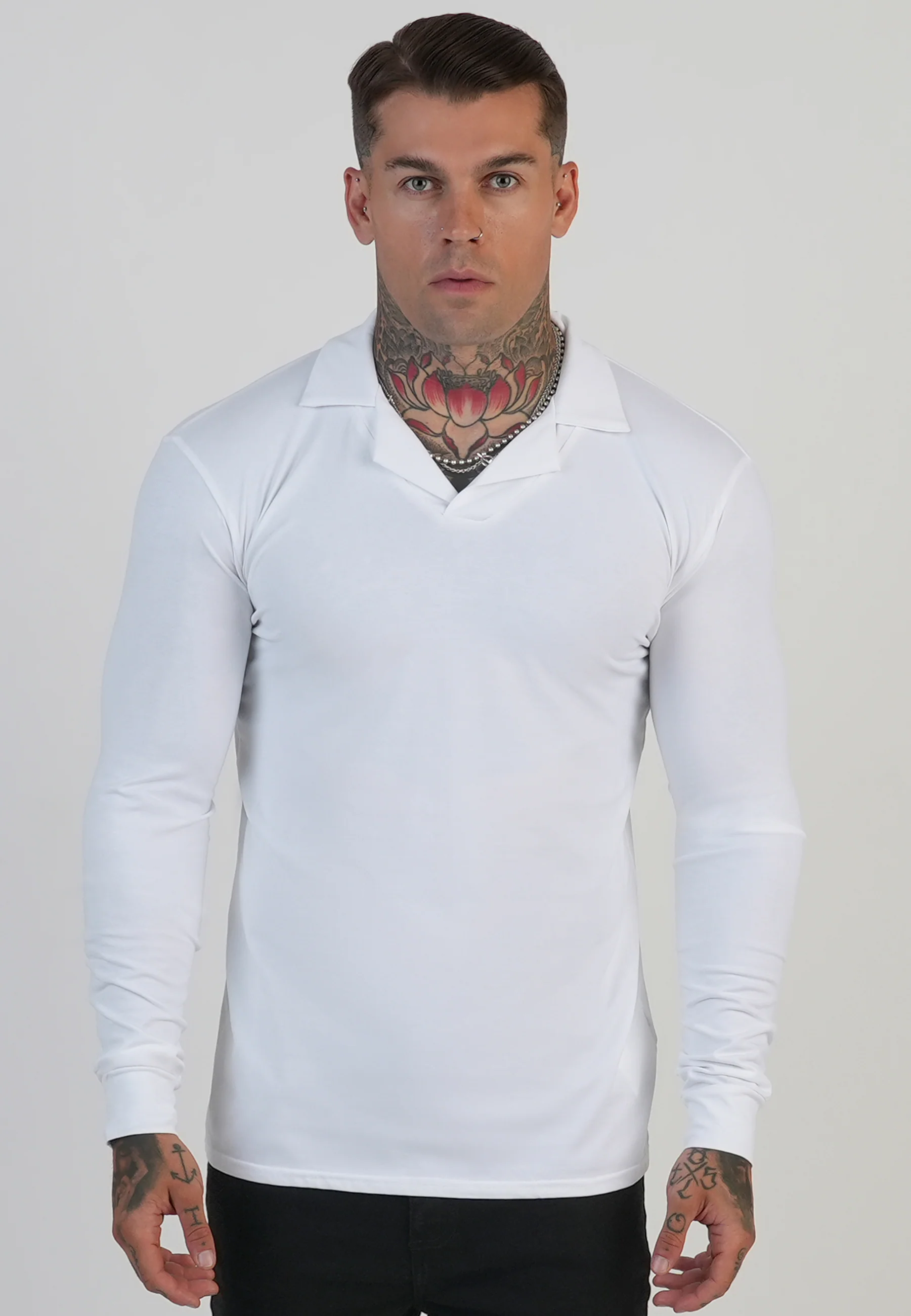 White LS Revere Polo