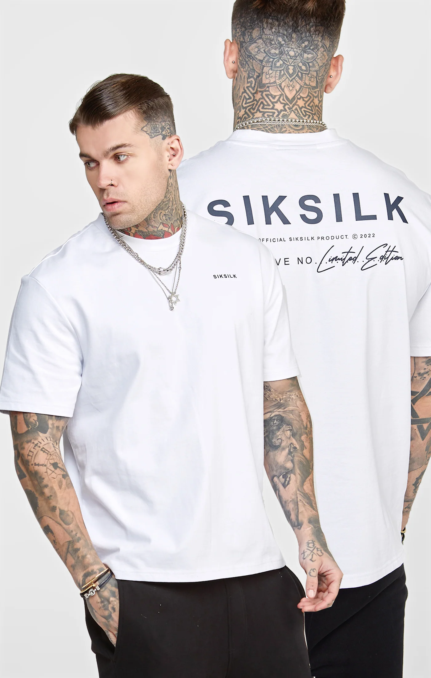White Oversized Back Logo T-Shirt