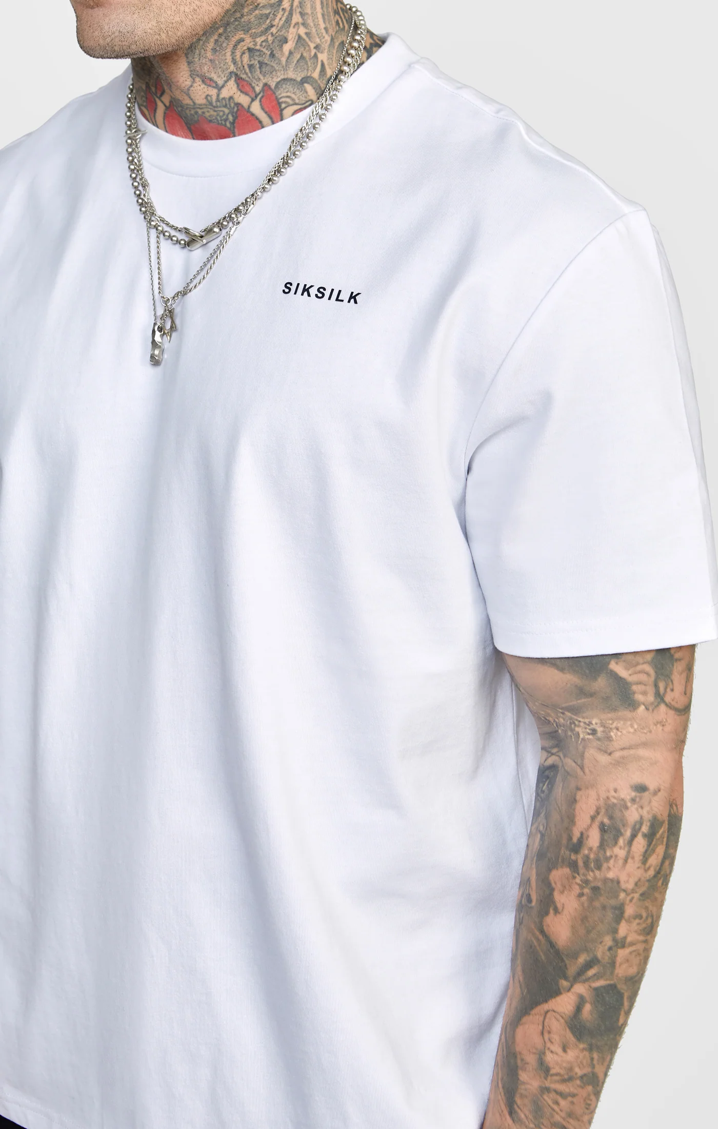 White Oversized Back Logo T-Shirt - Image 2