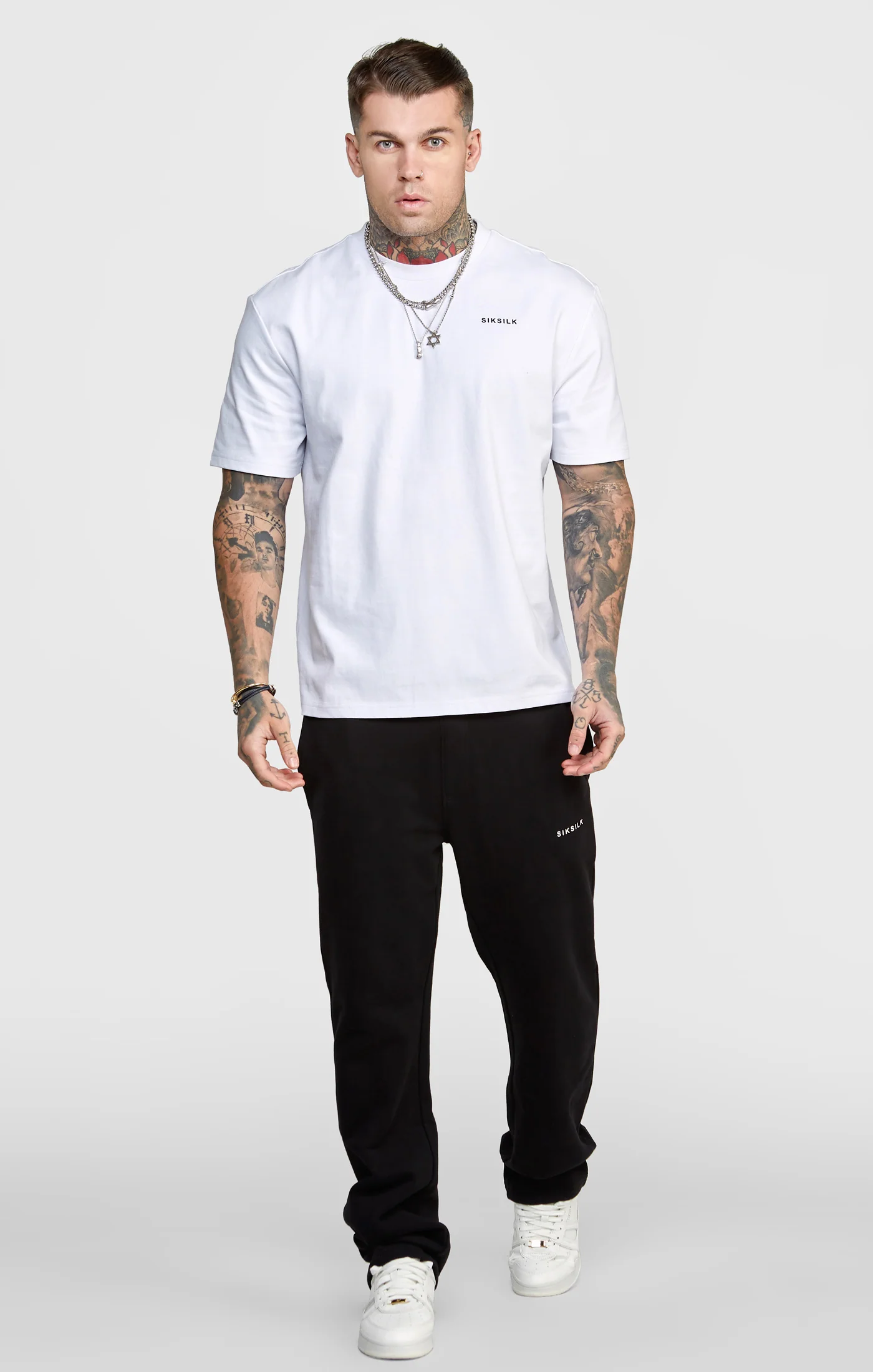 White Oversized Back Logo T-Shirt - Image 3