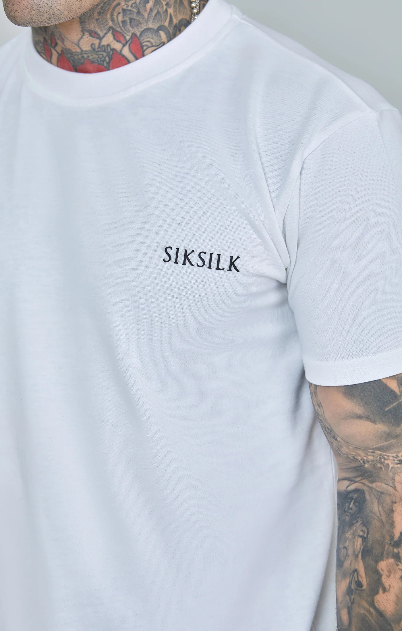 White Printed Logo Relaxed Fit T-Shirt - Image 6