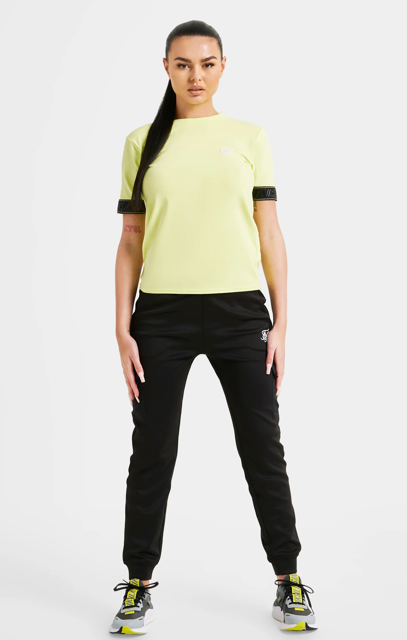 Yellow Taped Crop T-Shirt - Image 3