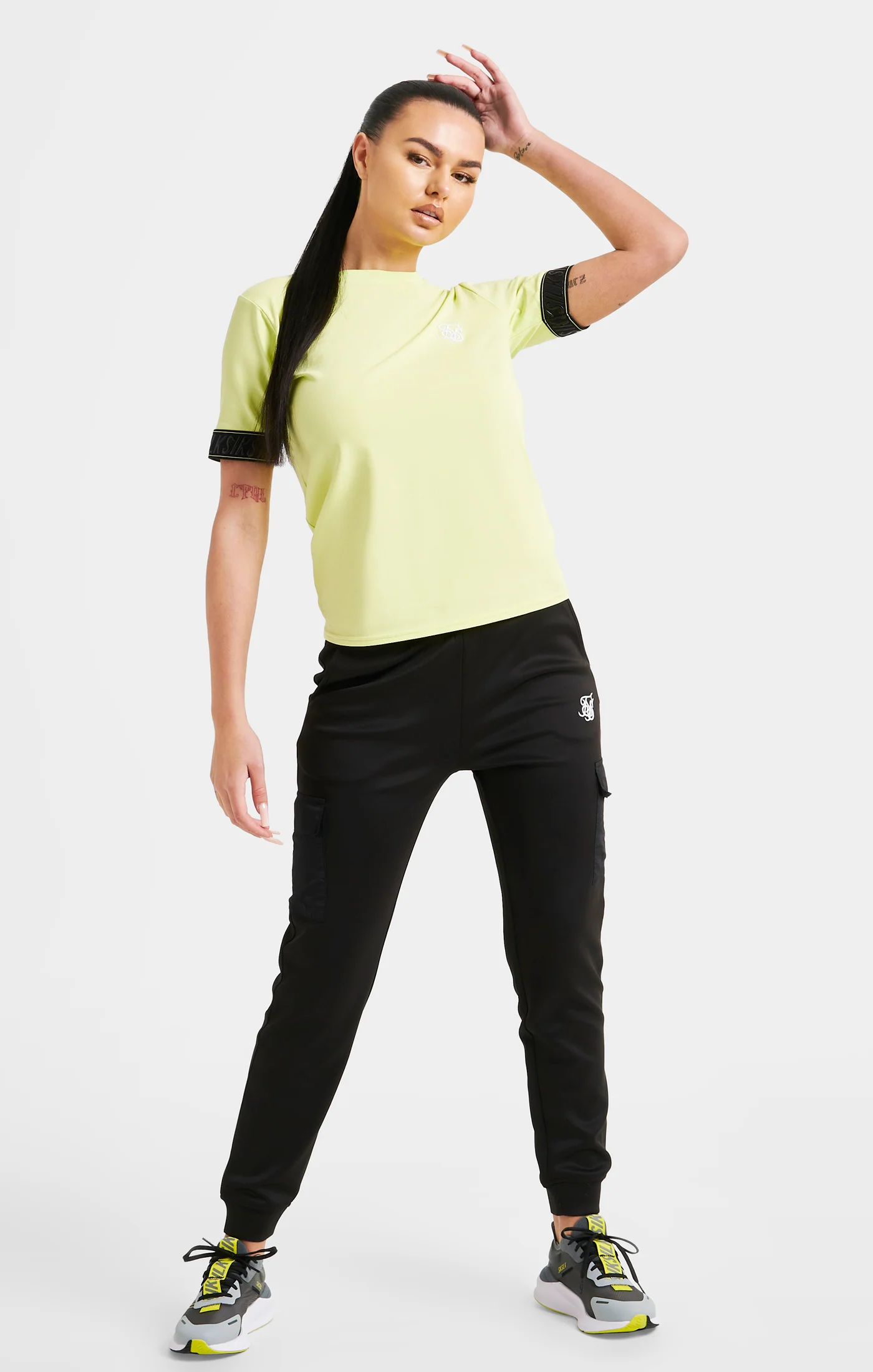Yellow Taped Crop T-Shirt - Image 4